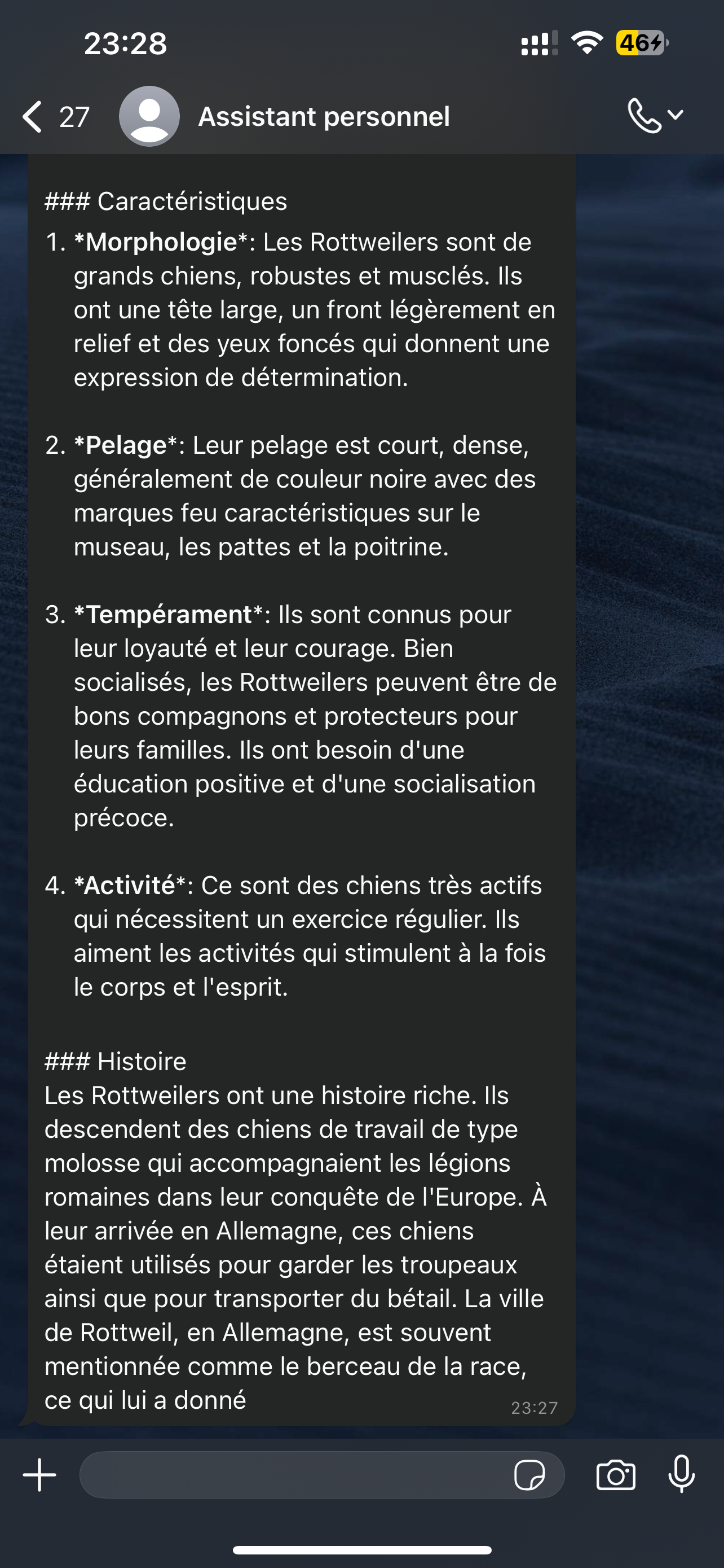 Résultat de création d'images